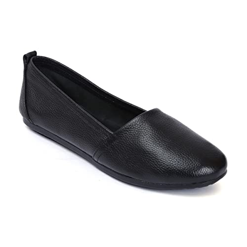 Zoom Shoes Women Fashion Shoes Genuine Leather Casual Bellies Boots for Women FR01 Black