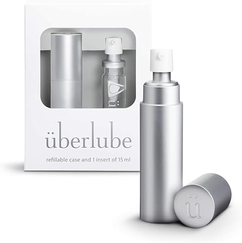 Uberlube Silicone Lube - Silver for Travel Unscented Silicone Lubricant Personal Lubrication...