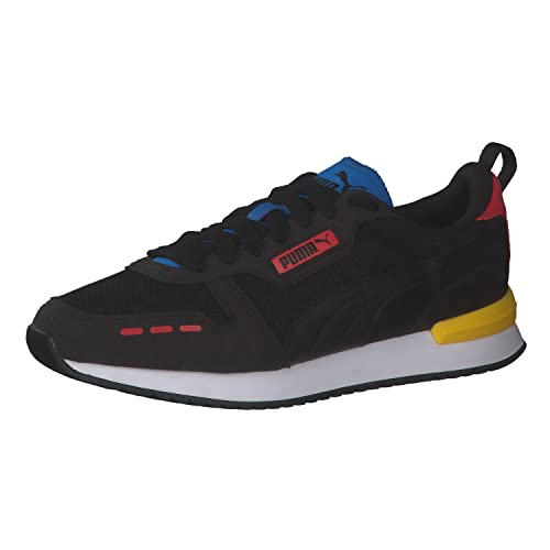 Image of PUMA Unisex Adults R78 Sneaker, Puma Black Puma Black High Risk Red, 8 US