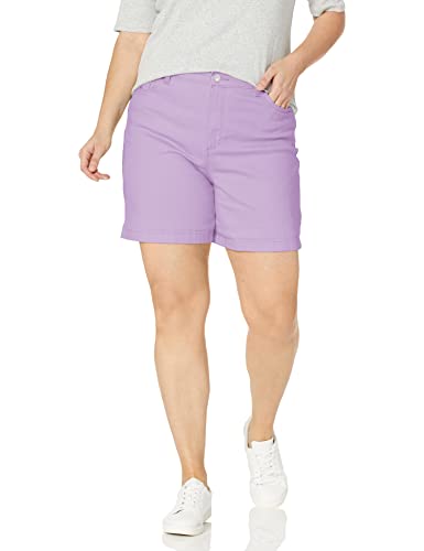 Gloria Vanderbilt Women's Amanda Basic Jean Short, Sweet Violet, 8