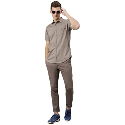 Image of Woodland Men's Cotton Solid Shirt