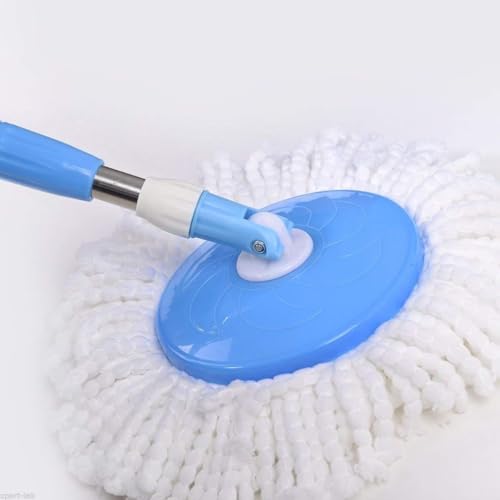 Image of KAVIRA Spin Mop, Easy Wheels & Big Bucket with Microfiber Refills, Floor Cleaning Mop with Bucket, pocha for Floor Cleaning, Mopping Set (Riffil 6 Pcs)