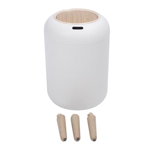 Asixxsix Bewegungsmelder Mülleimer mit Deckel, Smart Wastebasket aus Kunststoff Berührungsloser automatischer Abfalleimer mit 3 Eimerfüßen für Wohnzimmer Schlafzimmer Badezimmer Küche