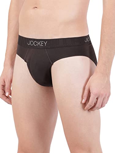 Image of Jockey IC31 Men's Supima Cotton Elastane Stretch Solid Brief with Ultrasoft Waistband