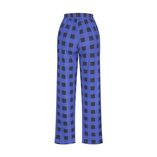 Pajama Pants Men Men Buffalo Plaid Sleepwear Mens Pajama Flannel Cotton Plaid Sleep & Lounge Pants Pj Bottoms with Pockets and Button Fly Ropa Para Hombre Flowy (light Purple,medium)2