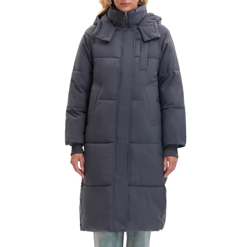 PUFFIT Long Puffer Jacket for Women,2025 Thickened Winter Coat Hooded with Deep Pockets, Ladies Warm Winter Jacket