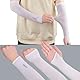 CABODYALS 3 Paar Weiße Sonnenschutz Ärmel Tattoo Abdeckung UV Kompression Golf Kühlender Sommer Sonnenschutz Lange Armmanschette Mit Daumenloch Für Männer Und Frauen Sport Baseball Workouts Im Freien