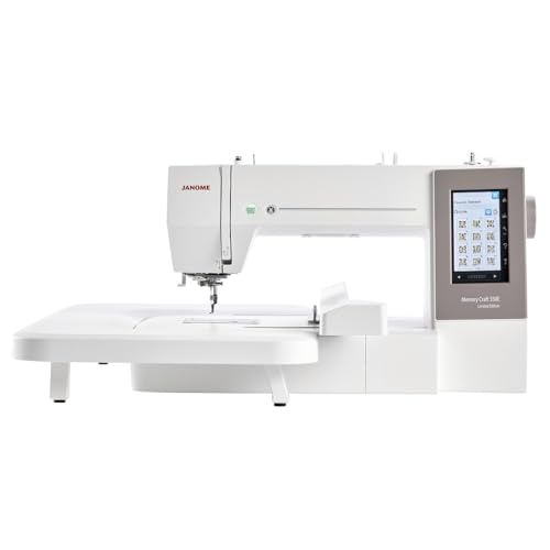 Janome MC 550E LIMITED EDITION Máquina de bordar con 4 bastidores de bordado, 360 x 200 mm área de bordado Software Artistic Digitizer Junior incluid