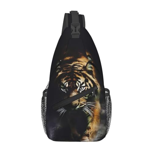 Sac à bandoulière tigre homme pour le fitness et trajets quotidiens