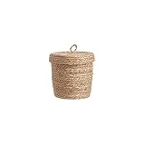 Maße: Ø 25 cm, Höhe 25 cm Butlers RUSH ROPE Korb mit Deckel Ø25cm