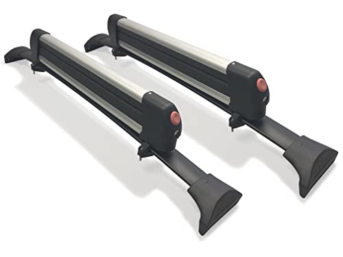 BRIGHTLINES Crossbars & Ski Rack for up to 6 Skis or 4 Snowboards Compatible with 2016-2022 Honda Pilot