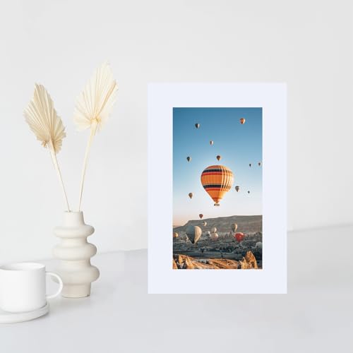 Image of JCJMY 3x5 Picture Frame White for Tabletop, 3 x 5 Photo Frame with Shatter Resistant Plexiglass, Sturdy 3 by 5 Poster Frame, White