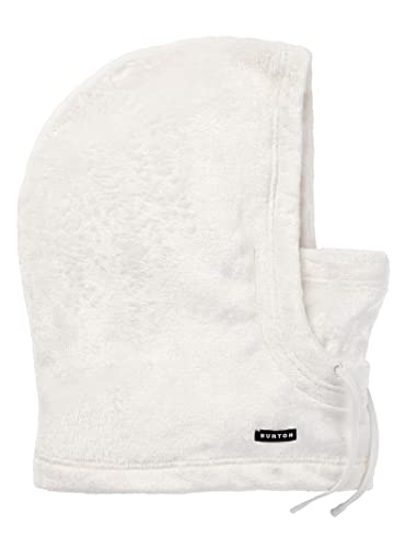 Bonnet Cora Hood Burton blanc protégeant le cou et les oreilles du vent glacial