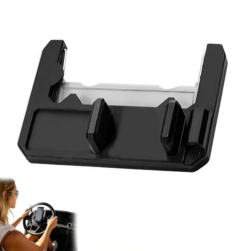 1PCS Golf Cart Steering Wheel Phone Holder Flip Up Cell Phone Mount for Golf Cart Universal Non Slip Scorecard Holder with Pencil Slots and Ball Marker Storage for Club Car and Push Carts
