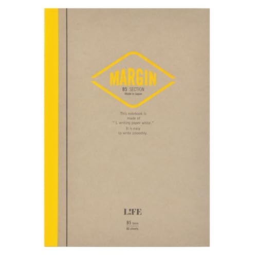 Cahier quadrillé Life Margin, l'élégance de la reliure latérale havane