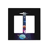fumetti ufo shado Design decorativo: il design artistico unico della piastra da parete Yamxbfa migliora l'estetica della tua casa, sostituendo una normale copertura della piastra dell'interruttore della luce con un pezzo di tendenza.