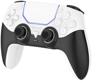 ABIGSOL Pro Wireless Controller for PS5 - Bluetooth 5.3, Macro, Programmable Back Buttons, Dual Vibration, 6-Axis Gyro Sensor, 1000mAh Battery - Compatible with PS5, PC, Steam Deck, Android, iOS : Video Games