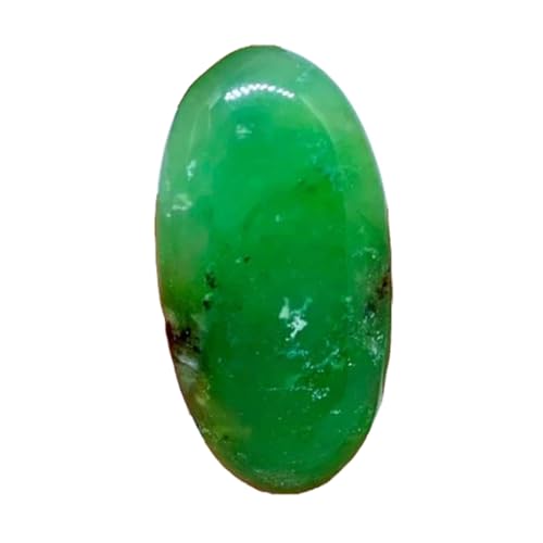 Chrysoprase naturelle ovale 32x16mm pierre cabochon pour fabrication bijoux bricolage pendentif