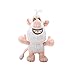 Neaer Peluche de anime Booba-Buba Little White Pig Muñeco de peluche suave para niños de Navidad, cumpleaños o fiesta (color: boca cerrada, altura: 33 cm)