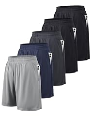 5 Pack Black, Black, Navy, Dark Grey, Light Grey