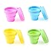 Tazza Pieghevole Retrattile Portabile Tazza da in Silicone Pieghevole con Coperchio Tazza d'Acqua Pieghevole Tazza Pieghevole per Viaggi Campeggio Picnic Escursionismo All'aperto (4 Colori 170 ml)
