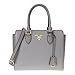 Prada Saffiano Leather Argilla Nero Two-Toned Black and Gray Handbag 1BA113