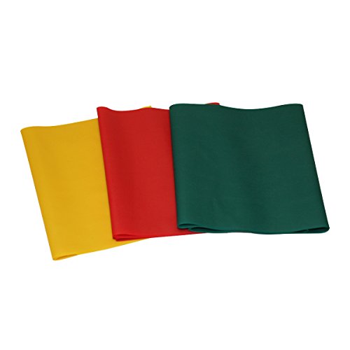 Bande d'exercice CanDo sans latex kit de résistance progressive jaune rouge vert
