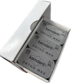 Kemdent Orthodontic Wax 3 Pack 15 Precut Strips, Metal Recyclable Cases. For Braces & Aligners- Stick Better, ortho wax - Image 2