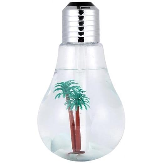 ATORSE Toy 2xLED Night Light Bulb Shape Air Humidifier Ultra