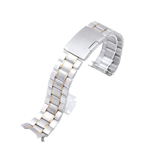 LLOLJDJKL 20mm 22mm XeXX`[voh jo[TpXgbv ZCR[ fB[X Y uXbgΉ c[t J[uGhANZT[(Silver-Gold,20mm)