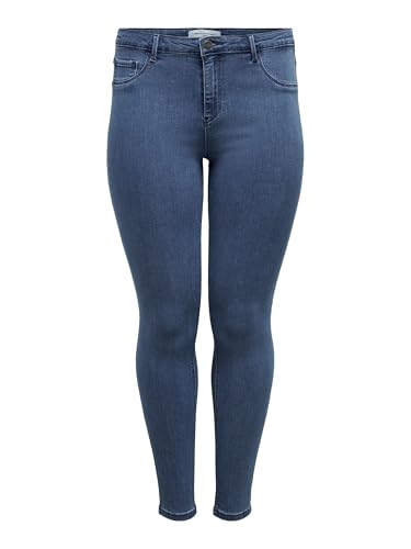 ONLY Carmakoma Damen Carthunder Push Up Reg Mbd Noos Skinny Jeans, Blau (Medium Blue Denim), 52 Große Größen EU ONLY Carmakoma Damen Carthunder Push Up Reg Mbd Noos Skinny Jeans, Blau (Medium Blue Denim), 52 Große Größen EU