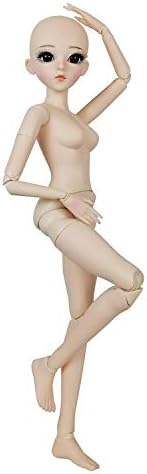 EVA BJD 1/3 BJD Doll 56cm 24in Ball Jointed Doll Female Body - 24 Articulated Joints, Self-Standing, Adorable Basic Makeup, Customizable & Versatile Styles