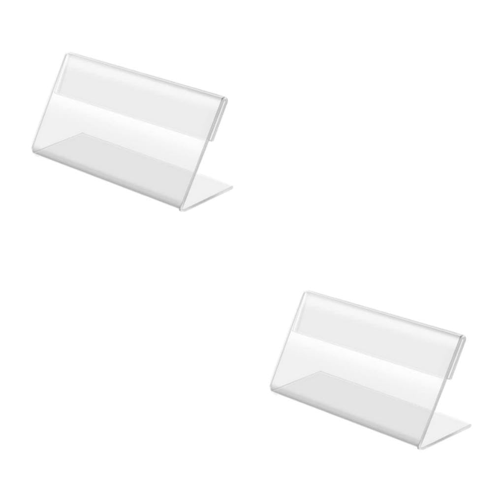2 Ensemble de Porte-Cartes de Visite Transparent, Robuste et Durable, Affichage de Cartes, Large Application, Acrylique, Facile, 50 Paquets/lot