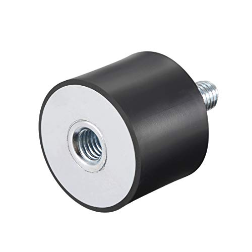 sourcing map M10 Macho Hembra Goma Soportes, Amortiguador, para Motor Generador Compresor Garaje Reversa Ósmosis Bomba Impacto Aire Generador Coche Bobinas, D40mmxH30mm