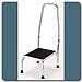 Chrome Plated Foot Stools with Handle - Packed 2 Per Carton