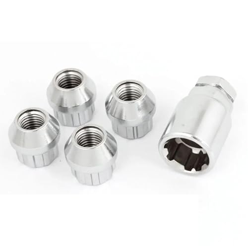 Tornillos para ruedas M12X1.5 antirayaduras con cubierta de buje estética y tapas protectoras