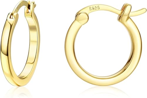 Diamday t[vsAX fB[X lC AM[Ή Vo[925|Xg 14k S[hbL Vv OsAX ςȂ 15mm 20mm 30mm  ANZT[ (S[h-15mm)