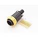Conxall 13380-10Pg-321Cc5 Maxi-Con-X Yellow Coupling Straight Cable Plug 10 Pin - Crimp Contacts