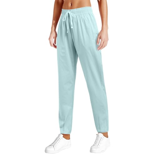 Image of Ice Silk Pants for Women Plus Size Quick Dry Athletic Pant Sports | Outdoors with Zipper Pockets