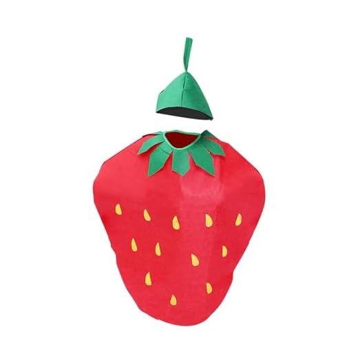 F Fityle Disfraz de Fruta para Adultos, Disfraz Reutilizable, Adorable Comida, Disfraces de Cosplay con Sombrero, Traje para Fiesta, Festival, Juego de rol, Fresa