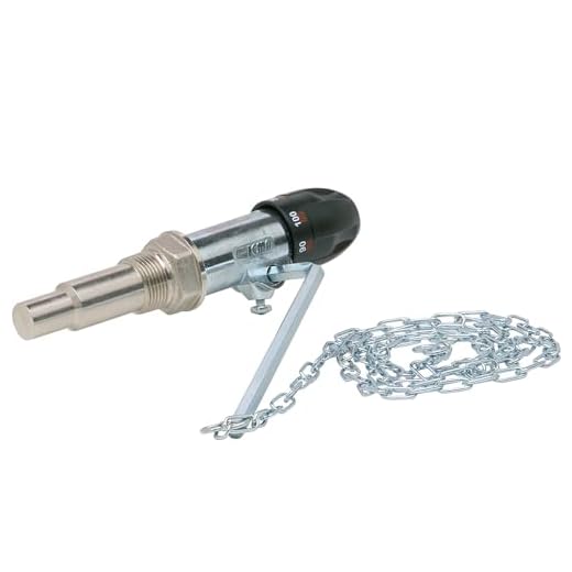 Regulador de Tiro Termostático 3/4" para Caldera de Combustible Sólido – Control de Temperatura de Combustión – Instalación Vertical y Horizontal