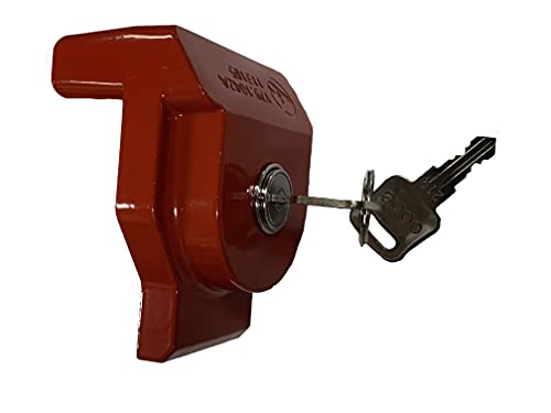 GLADHAND LOCK KEYED ALIKE (ALUMINUM RED GLADHAND LOCK)