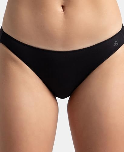 Image of Jockey 1803 Women Medium Coverage Micro Modal Elastane Stretch Bikini with Concealed Waistband and StayFresh Treatment