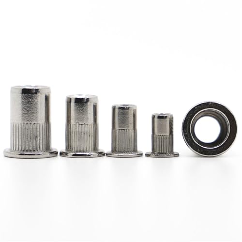 Cqinju-ibg M3 M4 M5 M6 M8 M10 M12 304 XeX|Yf|A~jEuChxbgibgCT[g Rivnut Nutsert ˂{gpA uCht@Xi[(Aluminum,M5 10pcs)