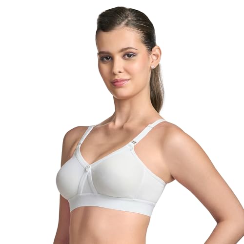Image of TRYLO Women's Cotton Solid Regular Fit Bra