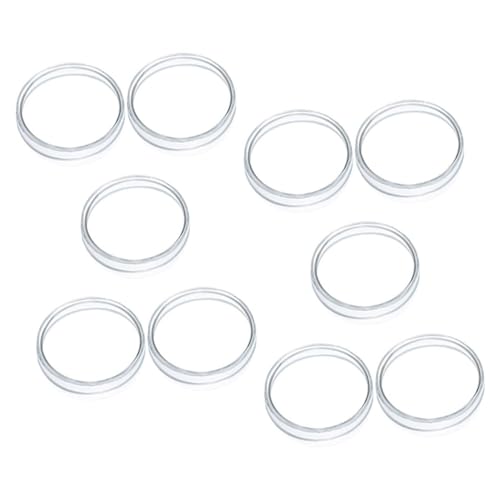 10pcs Plastic Petri Dish Petri Dishes for Equipment Culture Dish Petri Tray Petri Holder Petri Dishes with Lids Agar Dishes Petri Dish with Lid Petri Plates Agar Plates VILLFUL