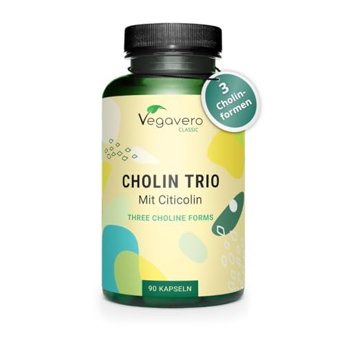 Vegavero Cholin Trio Kapseln mit Citicolin