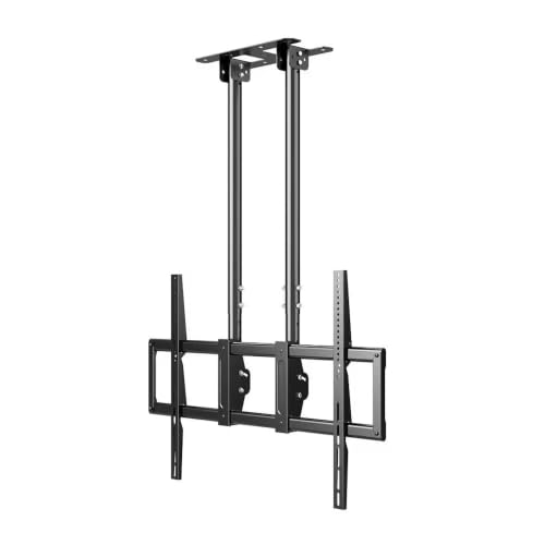 Image of AUDIOVAN Heavy Duty Ceiling Mount for 65 inch- 120 inch Interactive Panels, Dual Pole Wall & Ceiling Stand, Max VESA 1200x600mm,100kg Load Capacity,Height Adjustable, ±45 Tilt (Fixed Ceiling Mount DHC-1260)