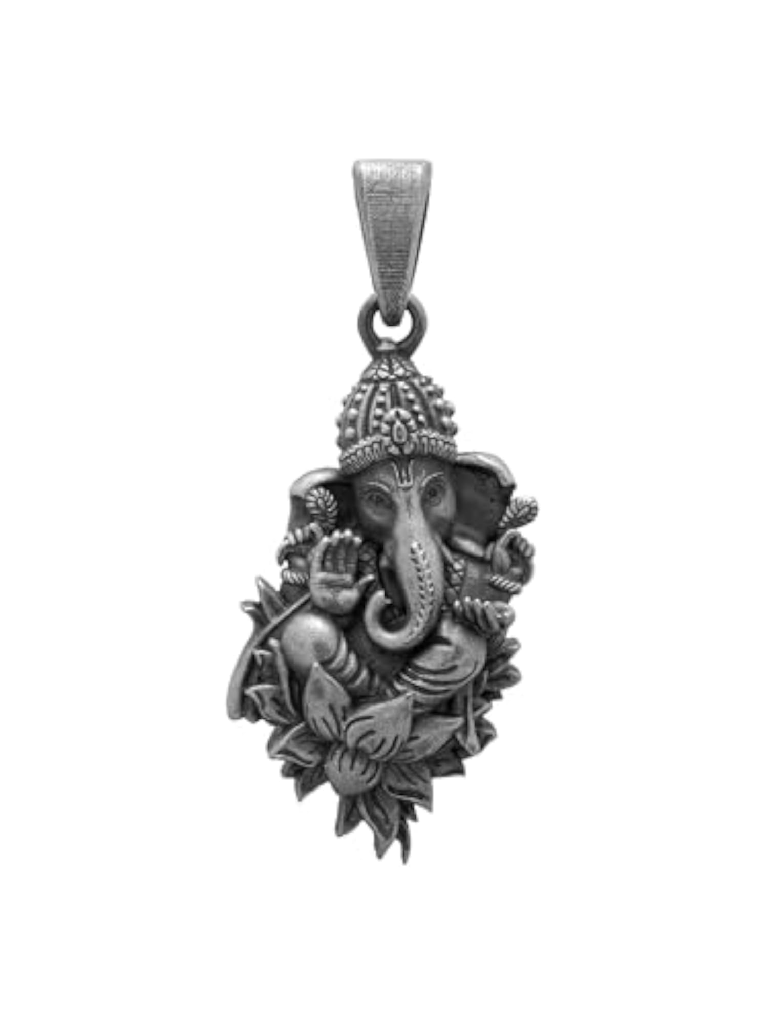 925 Sterling Silver Lord Ganesha Pendant for Blessings