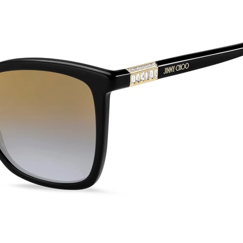 JIMMY CHOO Square Ali Sunglasses 807FQ Black 56mm4